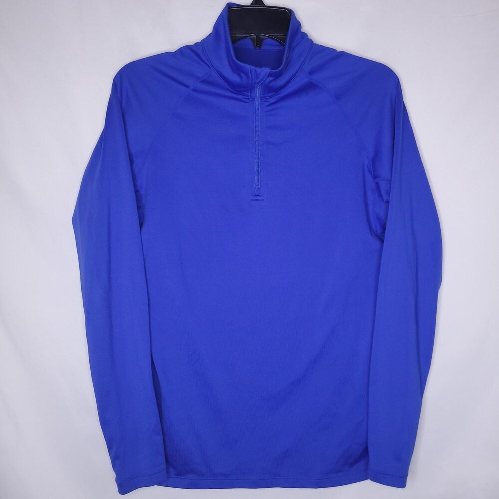 Nike Pro Combat Pullover Womens Medium Blue 1/4 Zip Dri Fit